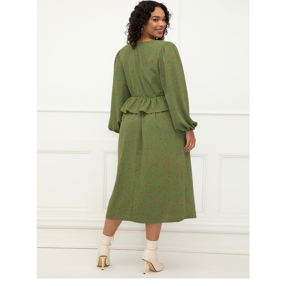 ELOQUII Elements collection Midi with Pep Lum - Picture 7 of 8